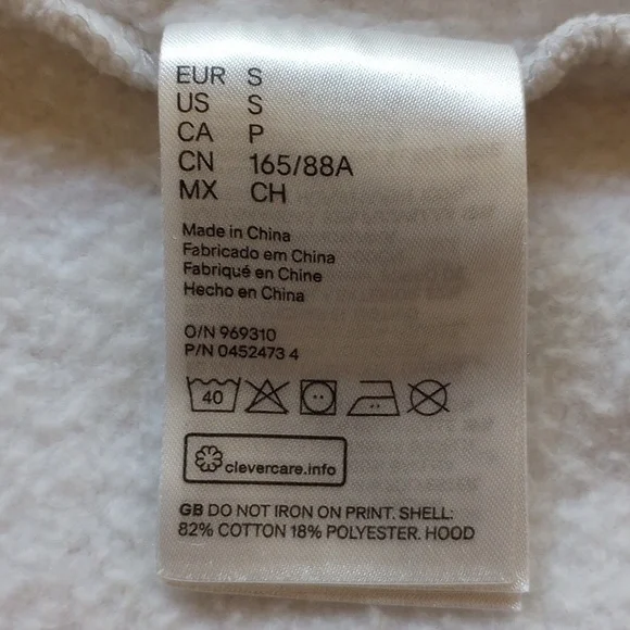 *50off3* Avicii H&M Zip Hoodie Graphic Sweatshirt S Light Gray Hot Pink - Picture 8 of 12